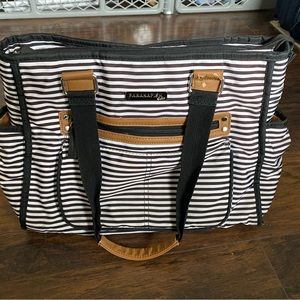 Bananafish Striped Studio Diaper Bag